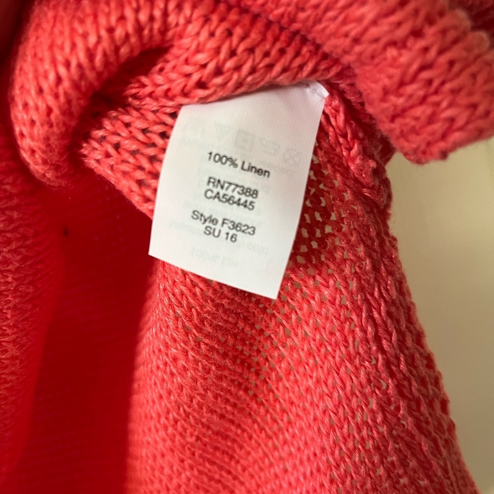 J. Crew Women's XS Petite Coral linen sweater vest, never worn - Picture 6 of 10